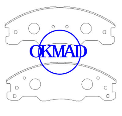 FORD Focus Pastillas de freno FMSI: 8450-D1339 OEM: 8S4Z-2001-A, F1339