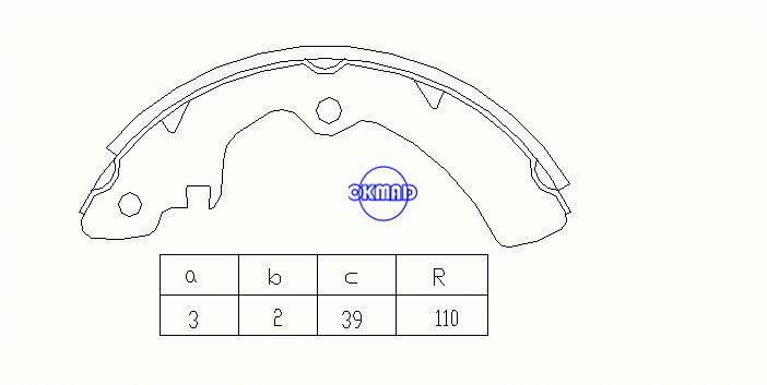 SUZUKI SJ 410 Cabrio 413 (OS) Zapatas de freno de tambor OEM: 52210-79241 MK9910 FSB190 GS8195, OK-BS077